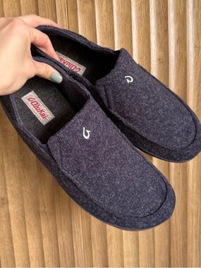 OLUKAI Moloa Hulu Wool Slip On Slippers Shoe